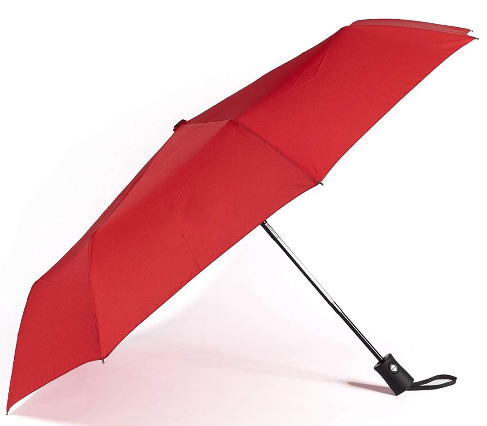 21inch Customized Logo Flat Automatic 3 Foldable Umbrella