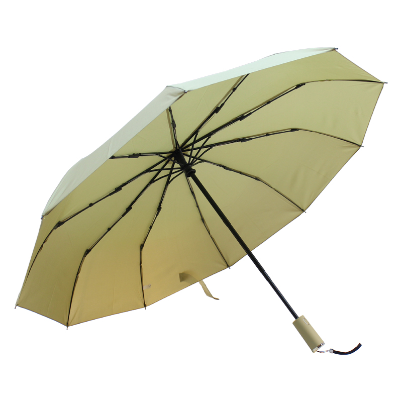 10K Ribs Windproof Auto Open Close Sturdy Travel Fold Away Umbrella
