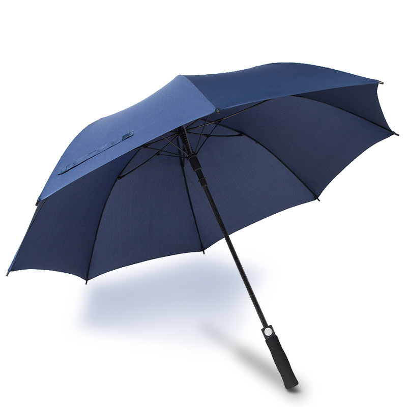 Wholesale Promo Navy Blue Fiberglass Golf Umbrella