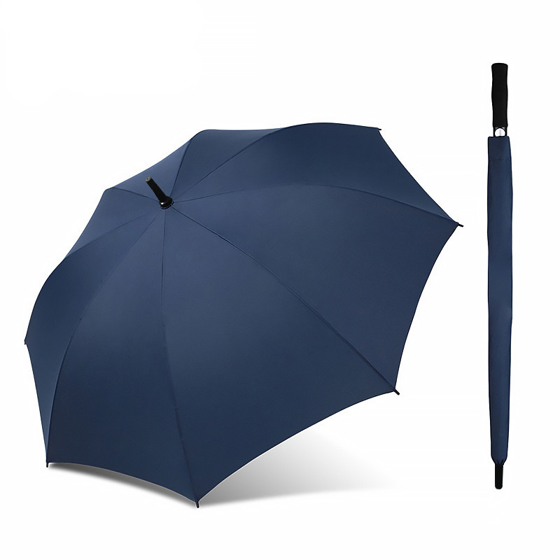 Wholesale Promo Navy Blue Fiberglass Golf Umbrella