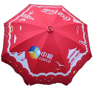 UV Protection Coca Cola Promotion Beach Umbrellas