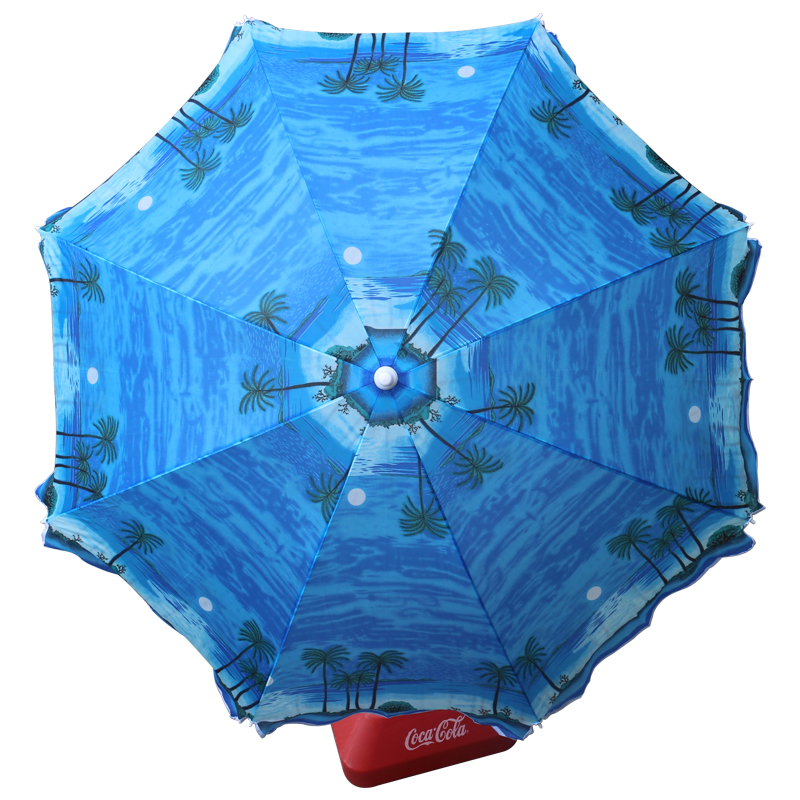 Customized Logo Printing Small Tilt Beach Umbrella