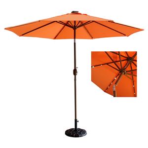 3m 啤酒遮阳伞庭院伞带 LED 灯咖啡馆庭院伞