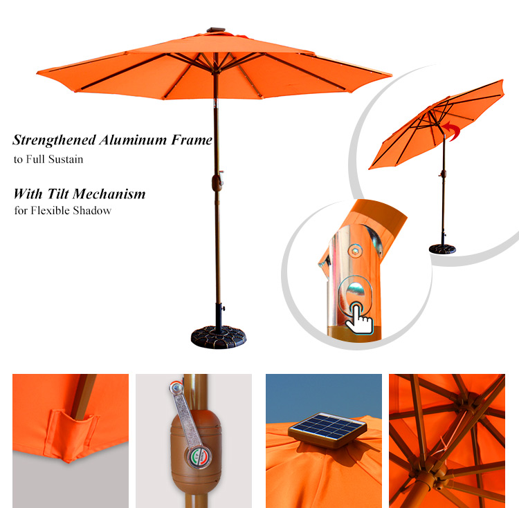 led patio umbrella