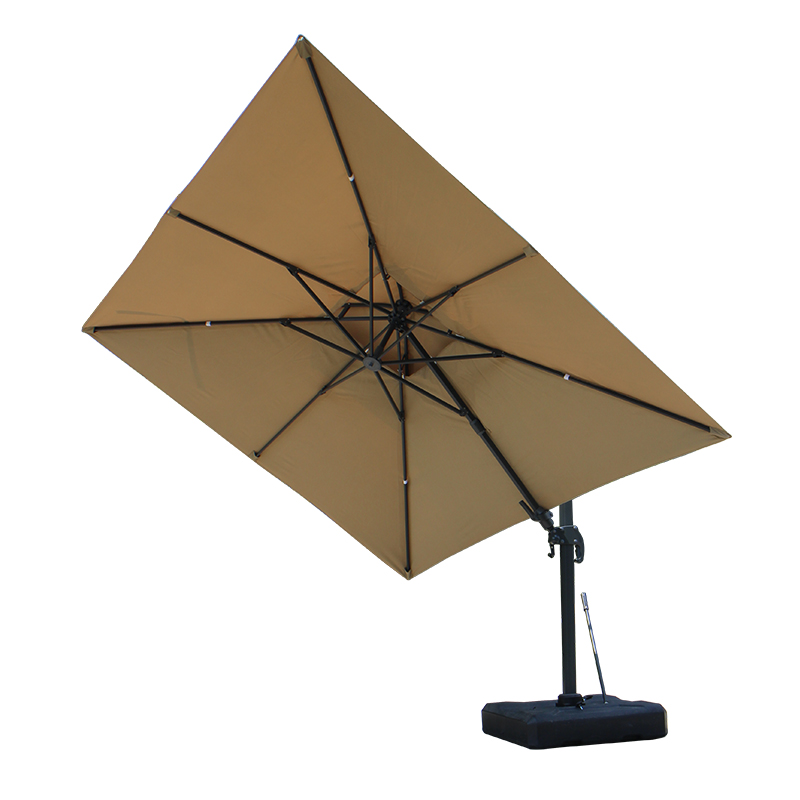 Treasure Garden Cantilever Umbrella With Weighted Base