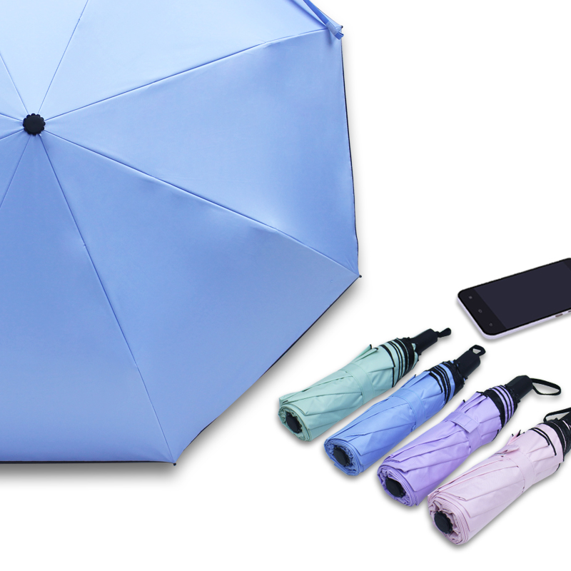 접이식 우산 캐노피 내부 UPF 50+ 블랙 컬러 코팅