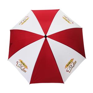 Ombrello da golf in fibra di vetro antivento aperto manuale da 27 pollici promozionale a buon mercato con stampa logo personalizzato