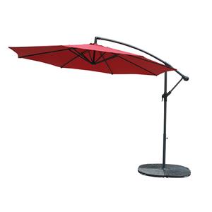 Parasols de jardin extérieurs suspendus de 3m, design banane, parasols décalés, parasols et bases de patio
