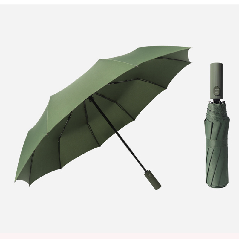 23inch large automatic folding umbrella windproof and waterproof 3 folding umbrella