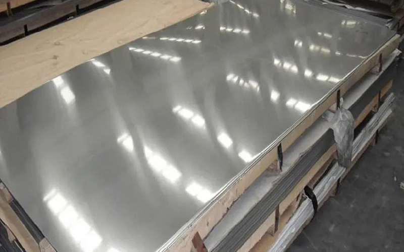 polished steel plate