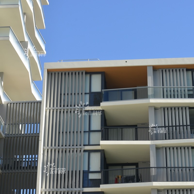 Modern Aluminium Sunshade Louvers Vertical For Balcony