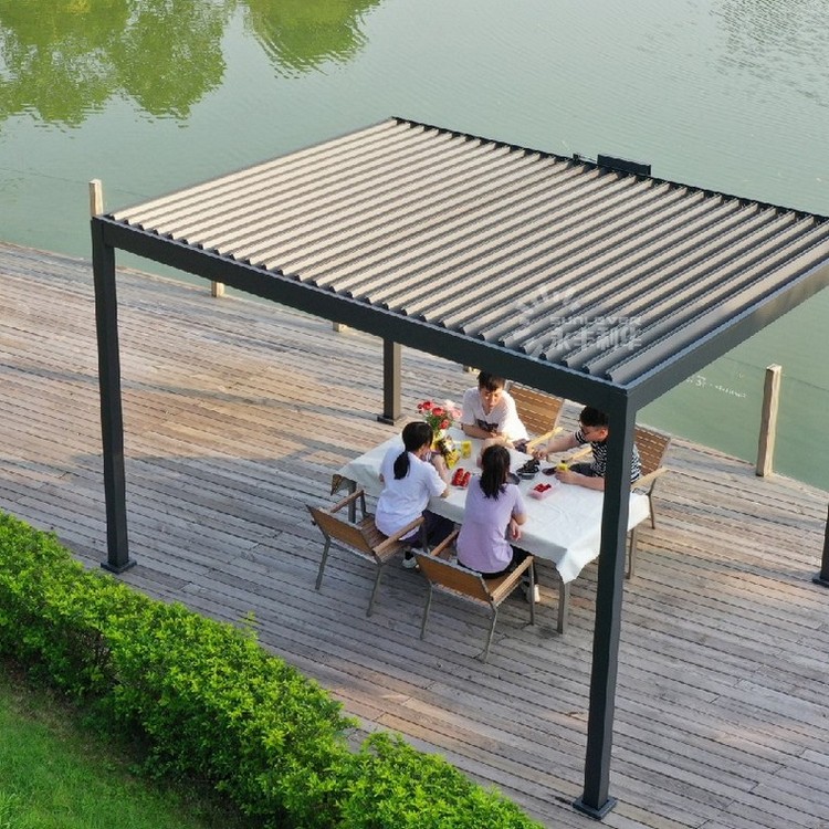 Open And Close Pergola Motorized Louver Roof