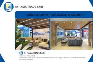 SunLever au R+T ASIA 2022 à ShenZhen