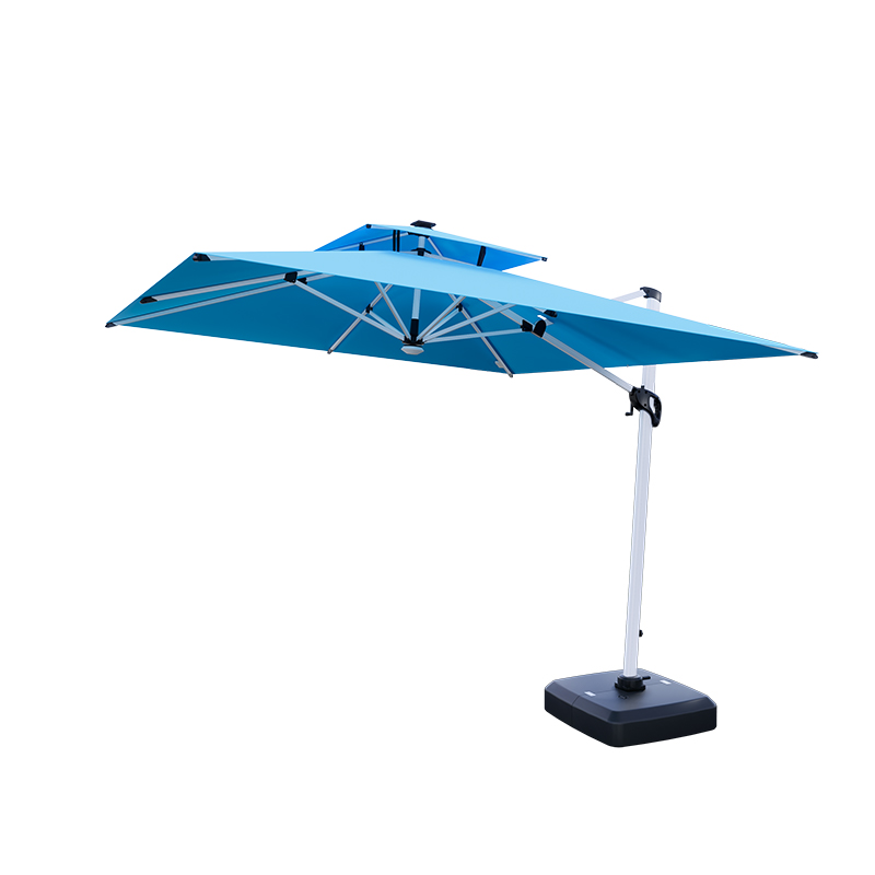 Grand parasol de restaurant en plein air à usage intensif