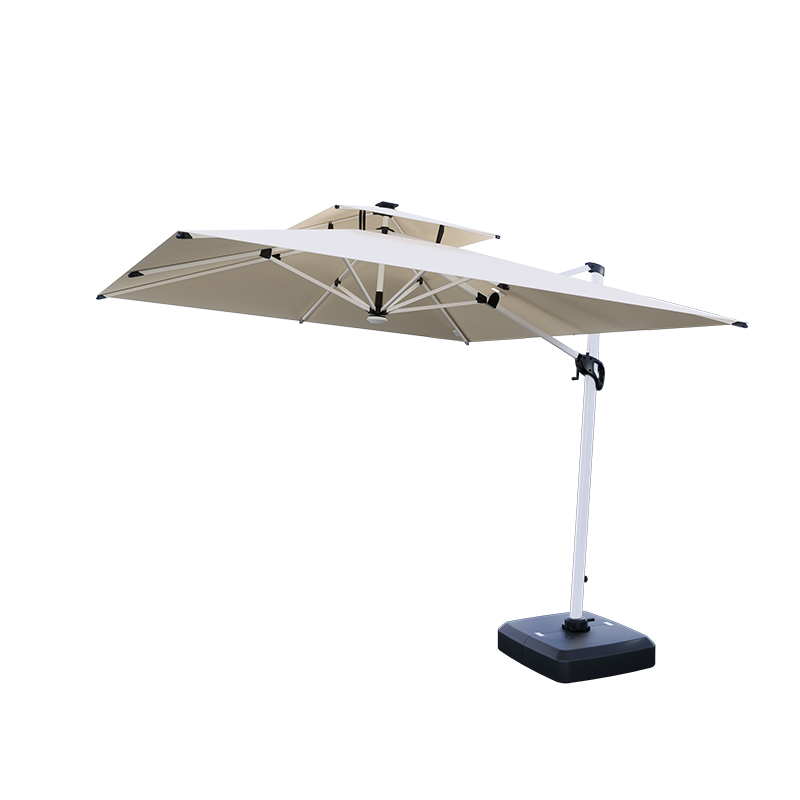 Aluminium Parasol Outdoor Garden Sunbrella Umbrella With Stand