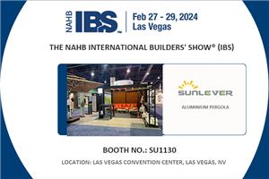Pergola SunLever alla fiera internazionale dei costruttori NAHB (IBS 2024) in America