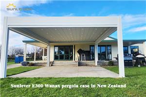 Sunlever E300 Wanax pergola case in New Zealand