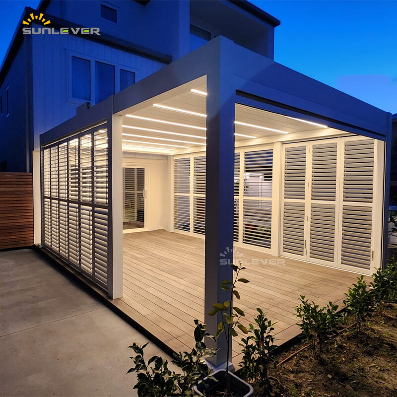 louvered pergola