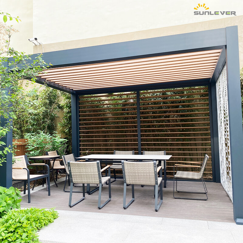 10x13 Dış Mekan Arka Bahçe Modern Biyoklimatik Pergola