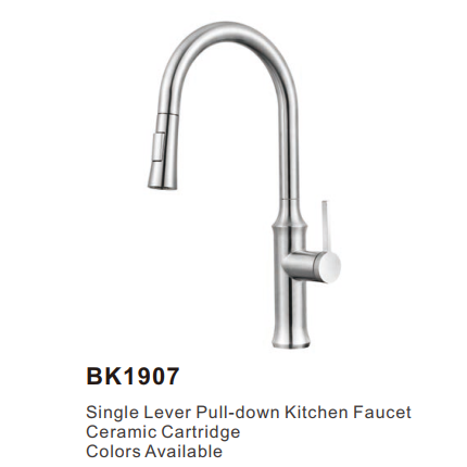 Luxury Single Lever Kitchen Faucet Tap With Sprayer