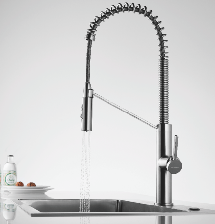 Single Hole Gold Kitchen Faucet Pull Out Kitchen Tap