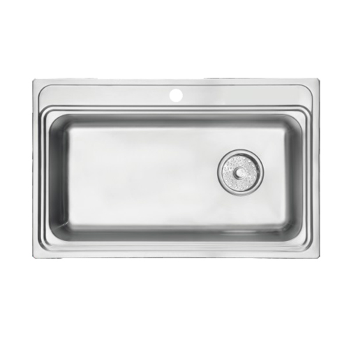 Deep drawn large size stainless steel kitchen sink