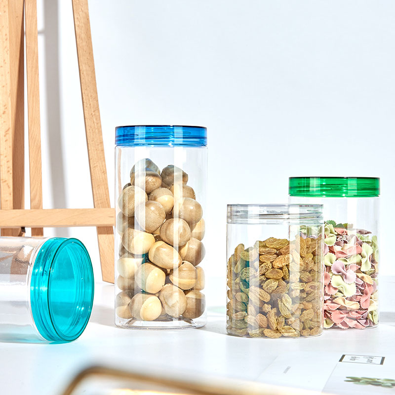 Light-weight Plastic PET Food Storage Jars