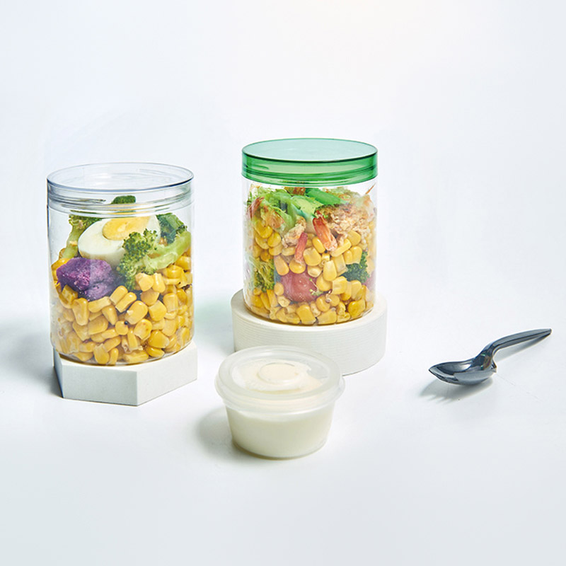Freezer Food Storage PET Jars With Screw Lids