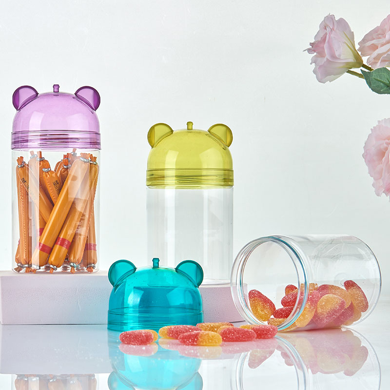 Plastic Jars And Storage Container With Screw On Lid