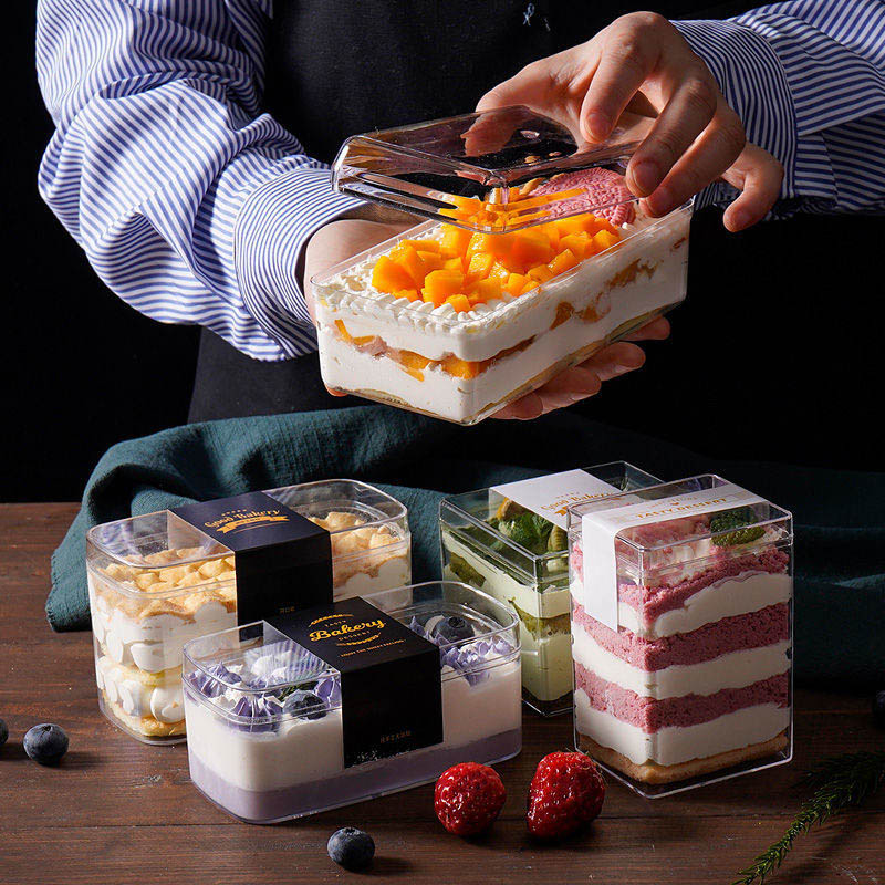 Clear Plastic Food Grade Cake Boxes And Containers