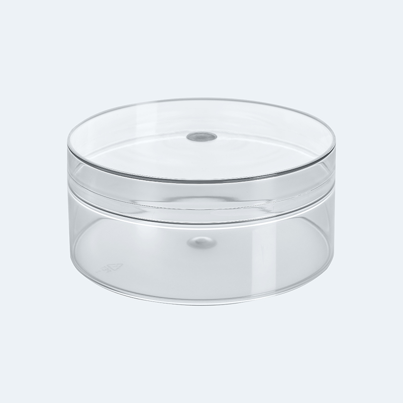 Boîte de rangement en plastique cylindrique transparent pour tranche de gâteau