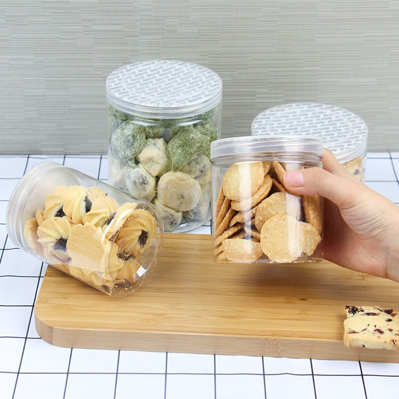 Airtight Plastic Food Grade Cookie Containers
