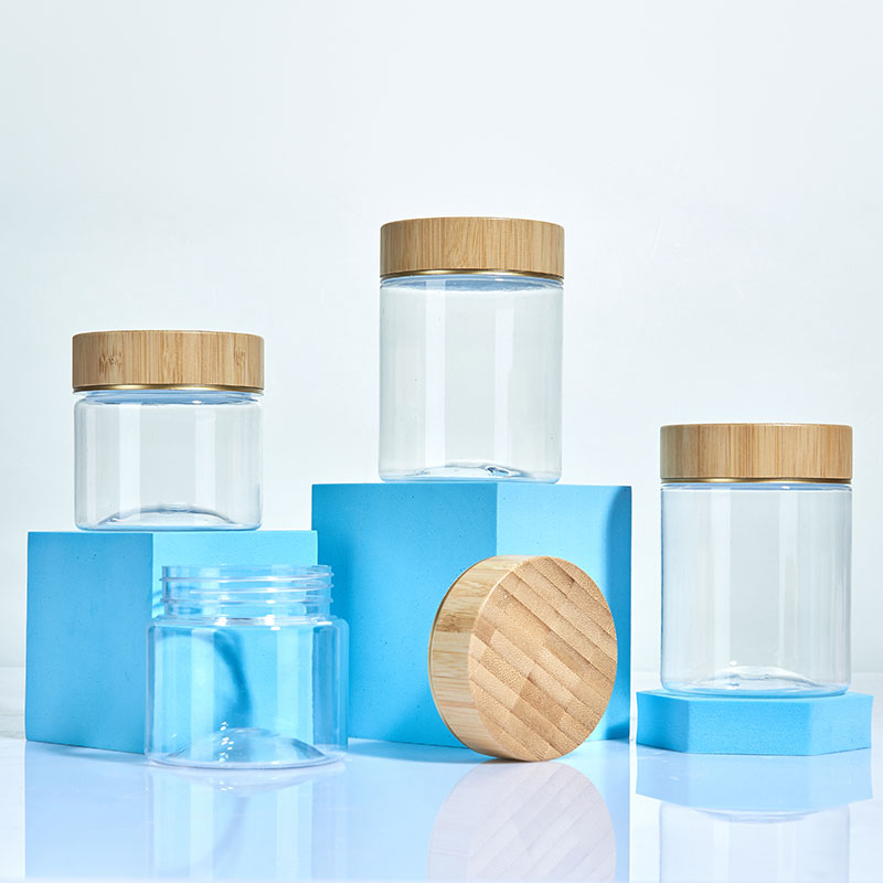 Recoverable Clear Plastic Canning Apothecary Jars