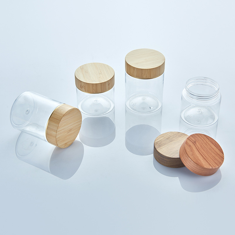 Recoverable Clear Plastic Canning Apothecary Jars