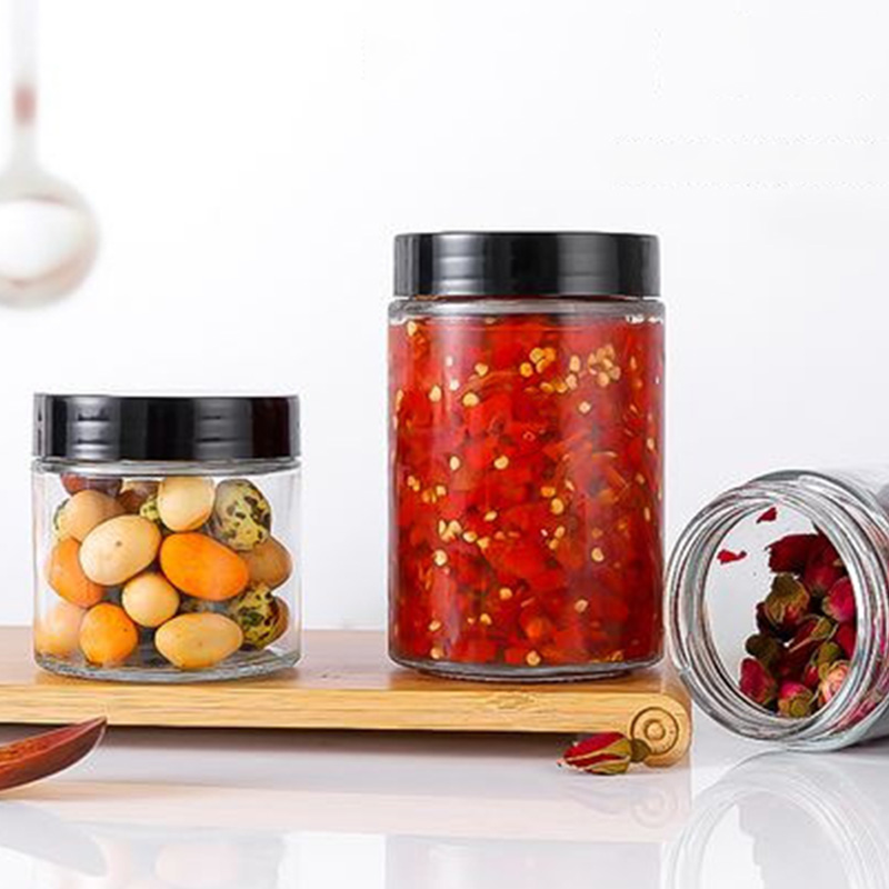 Transparent Or Green PET Jar For Spice Storage