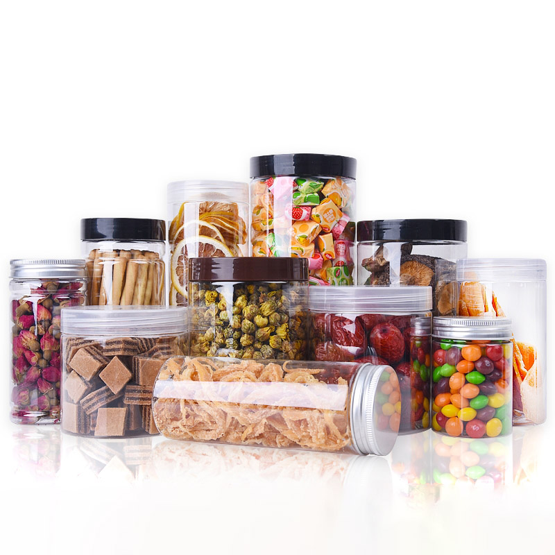 Stackable Clear Round Plastic Container And Lid