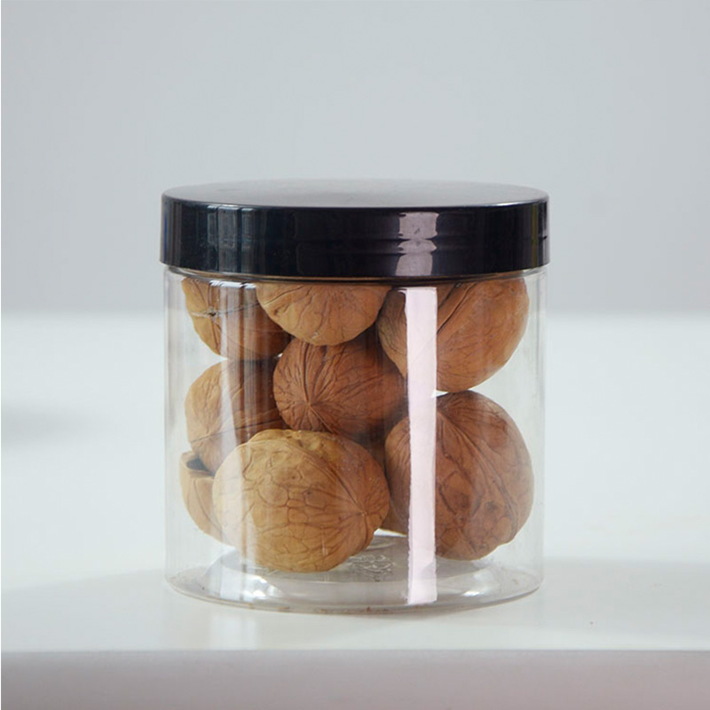 Stackable Clear Round Plastic Container And Lid