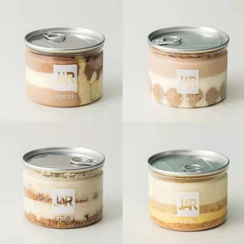 Clear Storage Plastic Bakery Food Cans With Lids