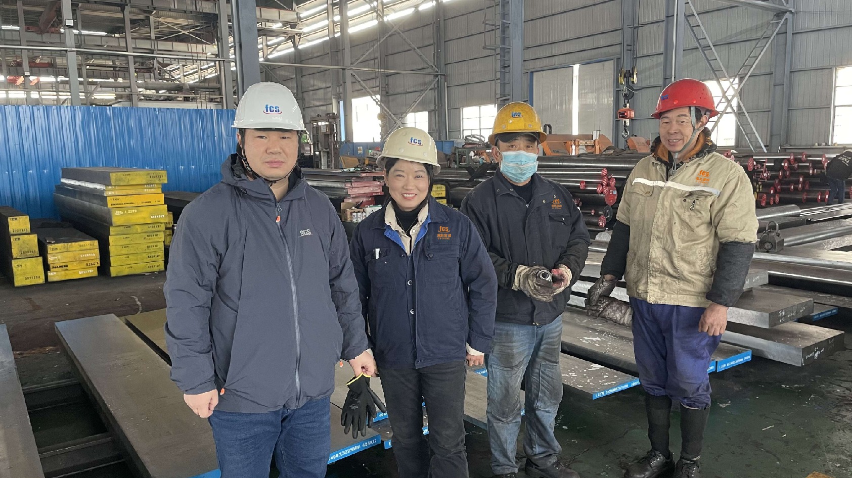 The third party SGS came to our factory to inspect the quality of tool steel products