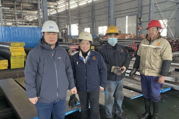 The third party SGS came to our factory to inspect the quality of tool steel products