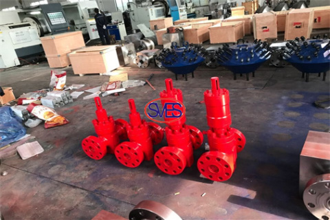 Válvula de compuerta manual SVES entregada a un cliente de ultramar