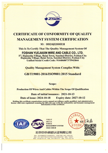 Certificate Of Conformity Of Quality Management System Certification