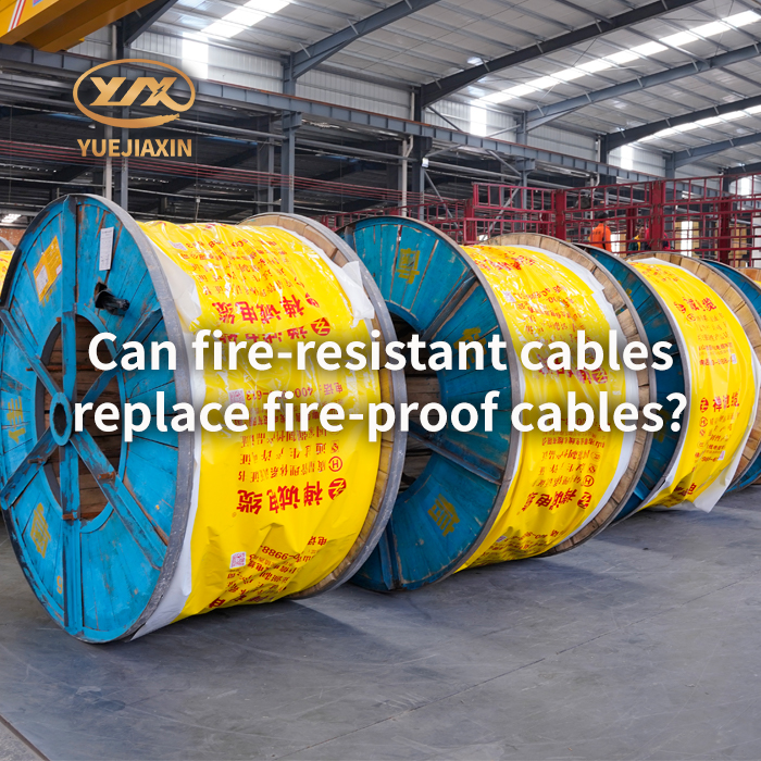 Can fire-resistant cables replace flame-retardant cables?