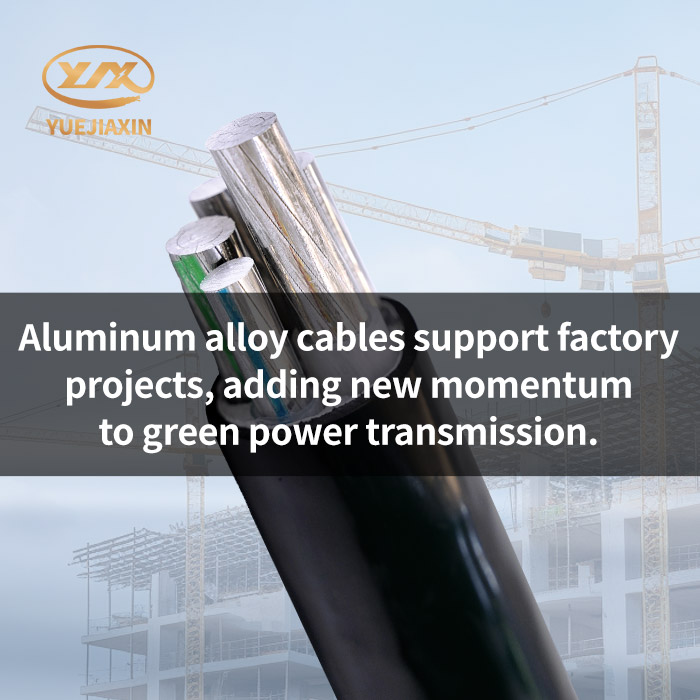 Aluminum alloy cables support factory projects, adding new momentum to green power transmission.