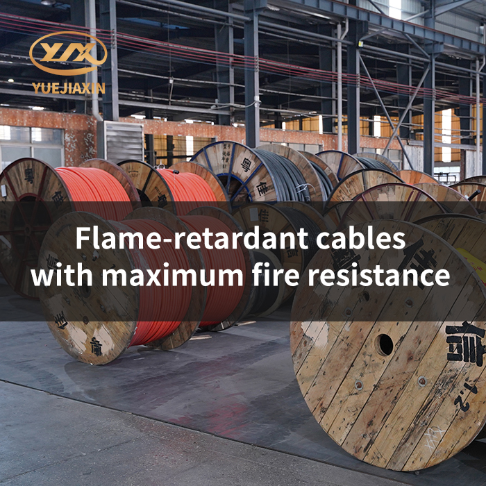 Flame-retardant cables with maximum fire resistance