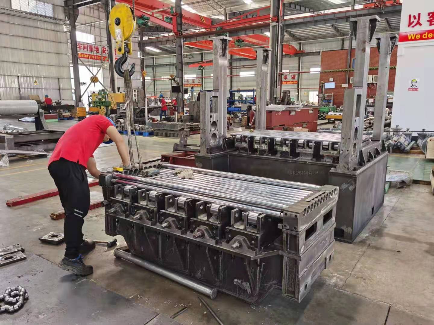 non-stop rotary shear cut to length line