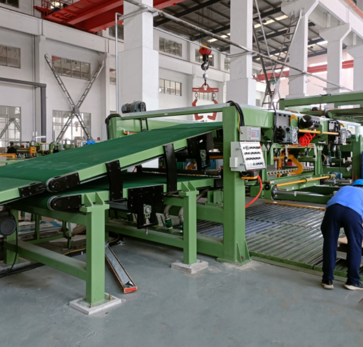 High Accuracy Rotary Shear Line With Slitter
