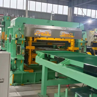 No Roller Mark Non-stop Rotary Shear Cut To Length Line