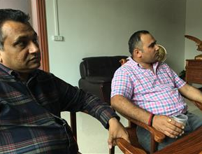 com o grande chefe da Índia Ramdev Steel e o grupo Sanghvi