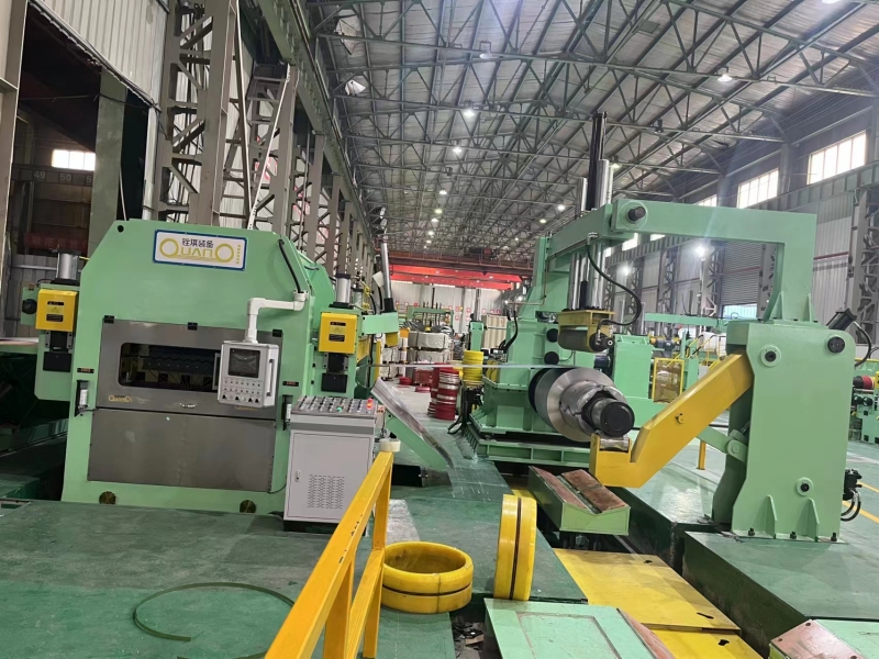 auto parts pendulum shear cut to length line